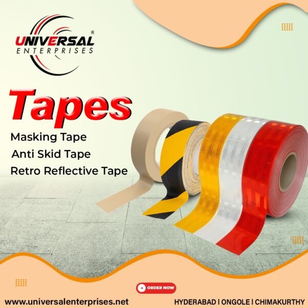 Retro Reflective Tape and Radium Tape Masking Tape Anti Skid Tape Supplier & Dealer in India Hyderabad Telangana Andhra Pradesh